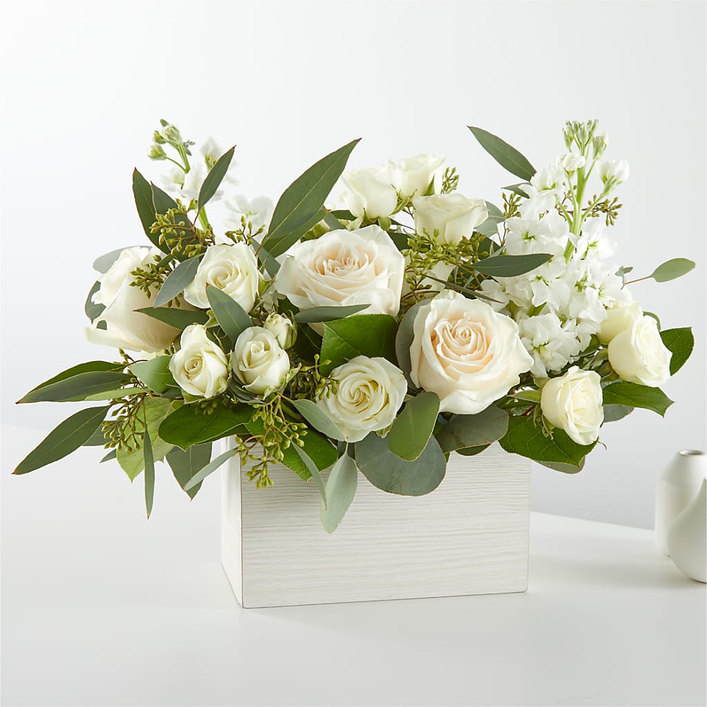 Fresh Linen Box Bouquet – Nextdayflowers.net, Tontitown AR