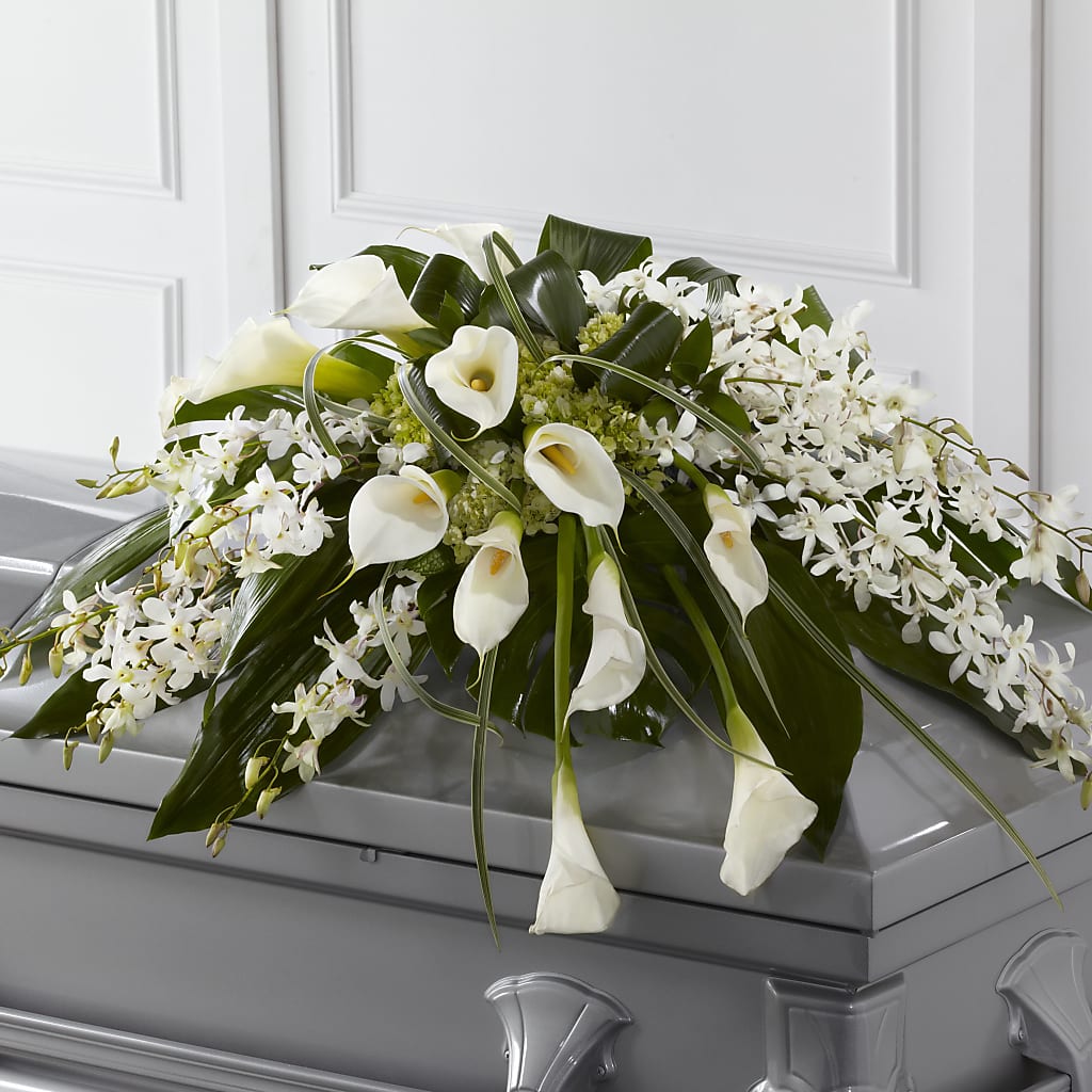 Angel Wings Casket Spray – Nextdayflowers.net, Tontitown AR