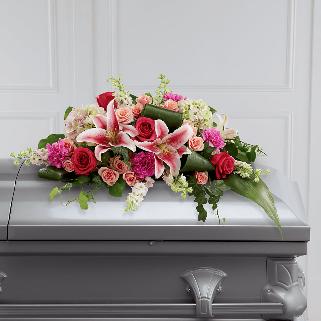 Splendid Grace Casket Spray – Nextdayflowers.net, Tontitown AR