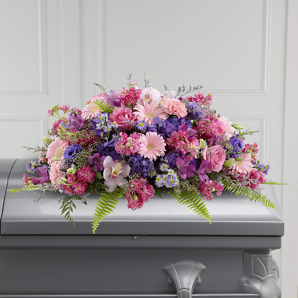 Glorious Garden Casket Spray – Nextdayflowers.net, Tontitown AR