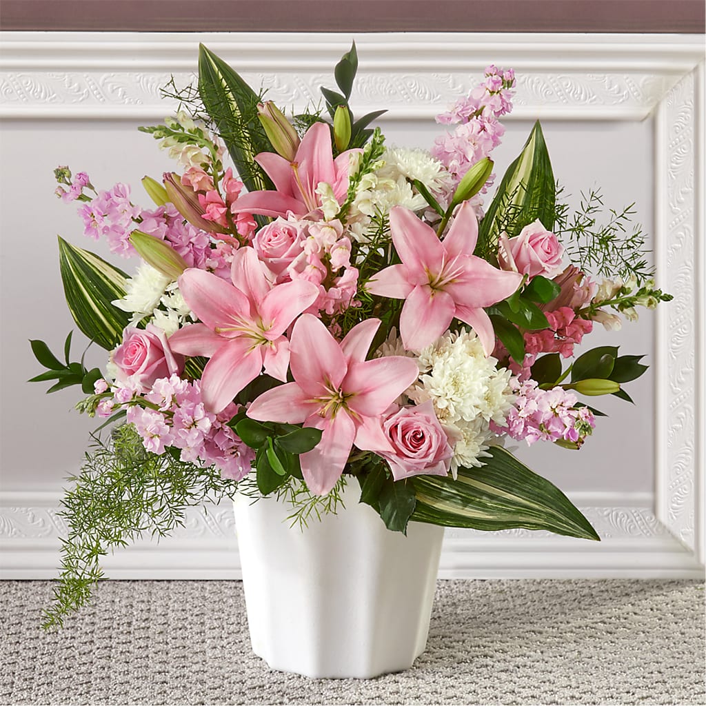 Simply Serene Floor Basket – Nextdayflowers.net, Tontitown AR