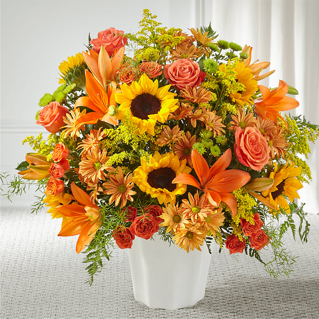 Harvest Thoughts Floor Basket – Nextdayflowers.net, Tontitown AR