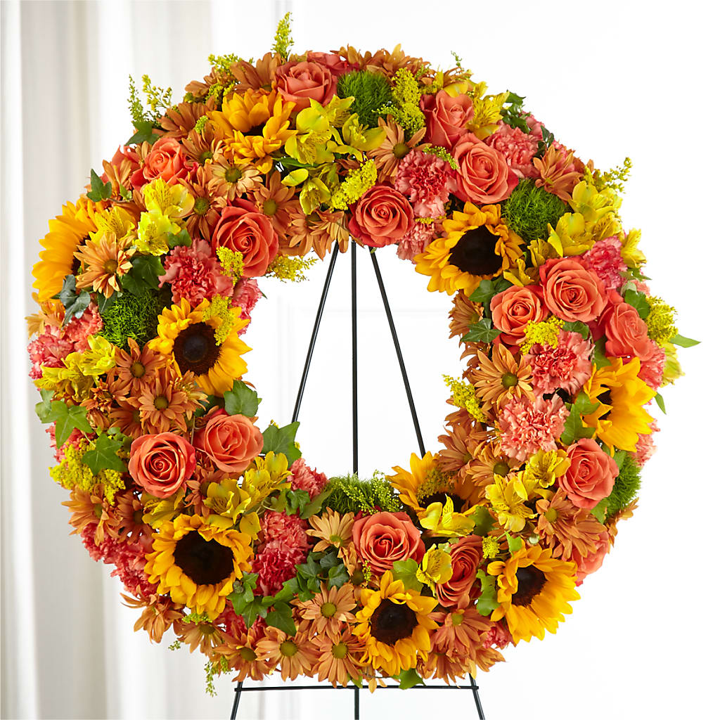 Autumnal Memories Wreath (Standard) – Nextdayflowers.net, Tontitown AR