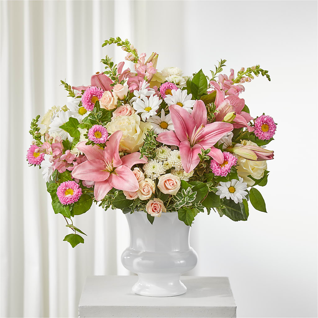 Empathetic Blooms Urn Arrangement – Nextdayflowers.net, Tontitown AR