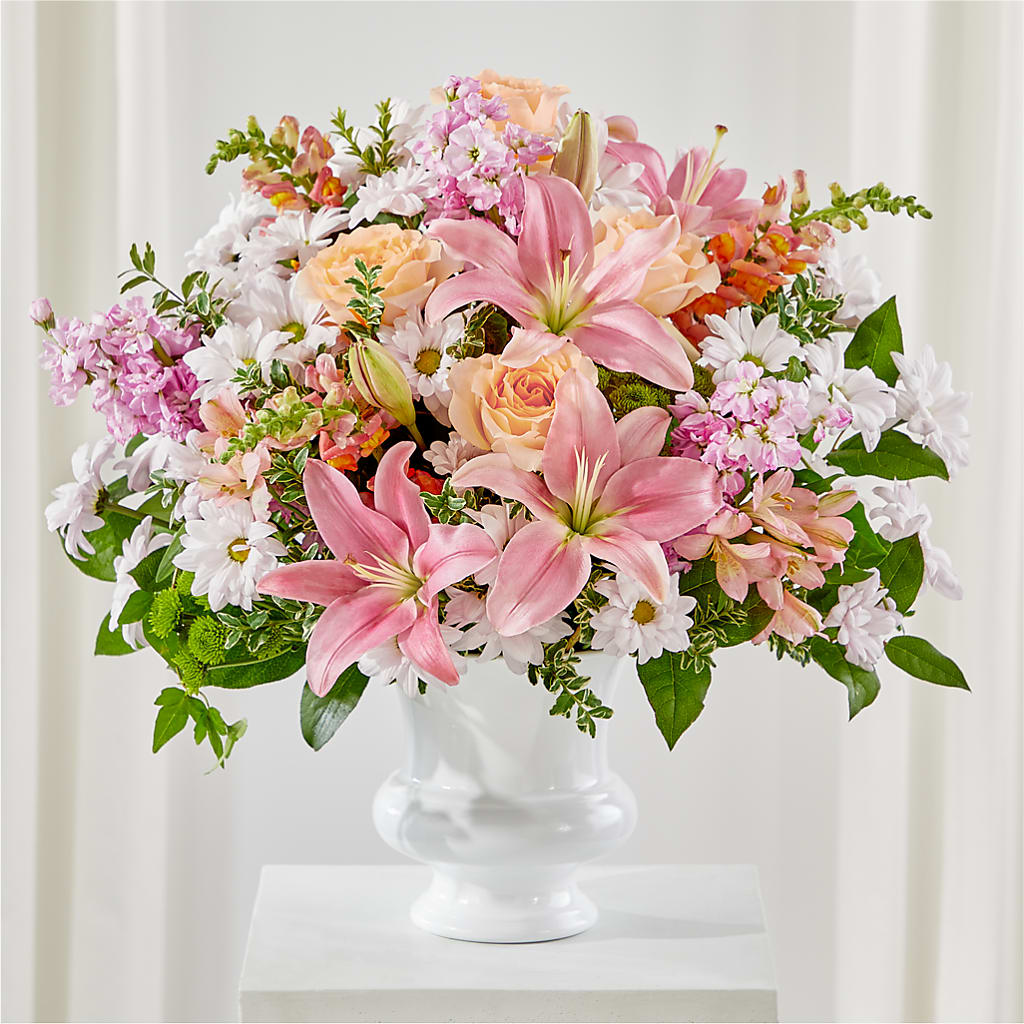 Heartfelt Gesture Urn Arrangement – Nextdayflowers.net, Tontitown AR