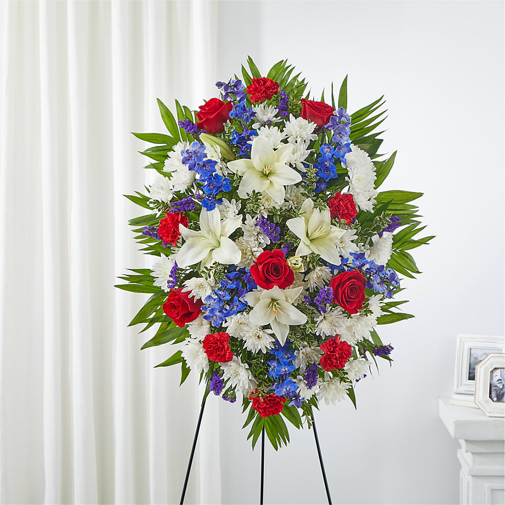 Cherished Service Standing Spray – Nextdayflowers.net, Tontitown AR