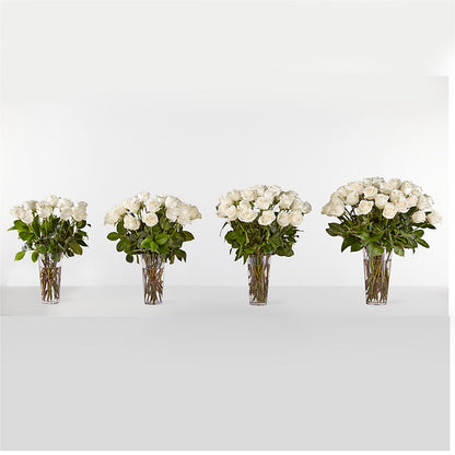 Long Stem White Rose Bouquet –  Nextdayflowers.net, Tontitown AR