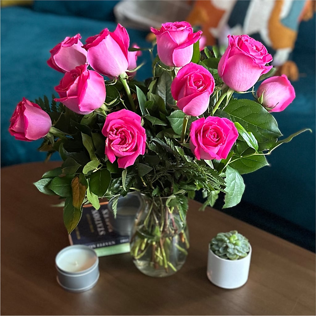 Long Stem Pink Rose Bouquet –  Nextdayflowers.net, Tontitown AR