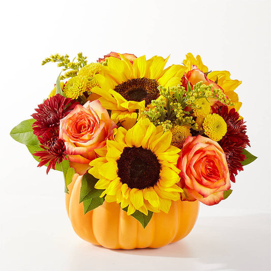 Golden Gourd Pumpkin Bouquet –  Nextdayflowers.net, Tontitown AR