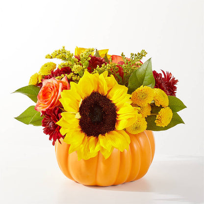 Golden Gourd Pumpkin Bouquet –  Nextdayflowers.net, Tontitown AR