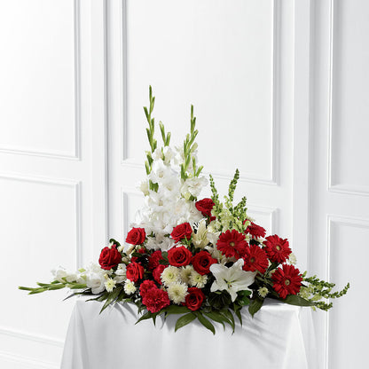 Crimson & White Arrangement –  Nextdayflowers.net, Tontitown AR