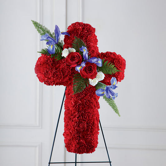 Faithful Hero Floral Cross –  Nextdayflowers.net, Tontitown AR