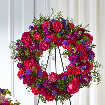 Calming Colors Wreath –  Nextdayflowers.net, Tontitown AR