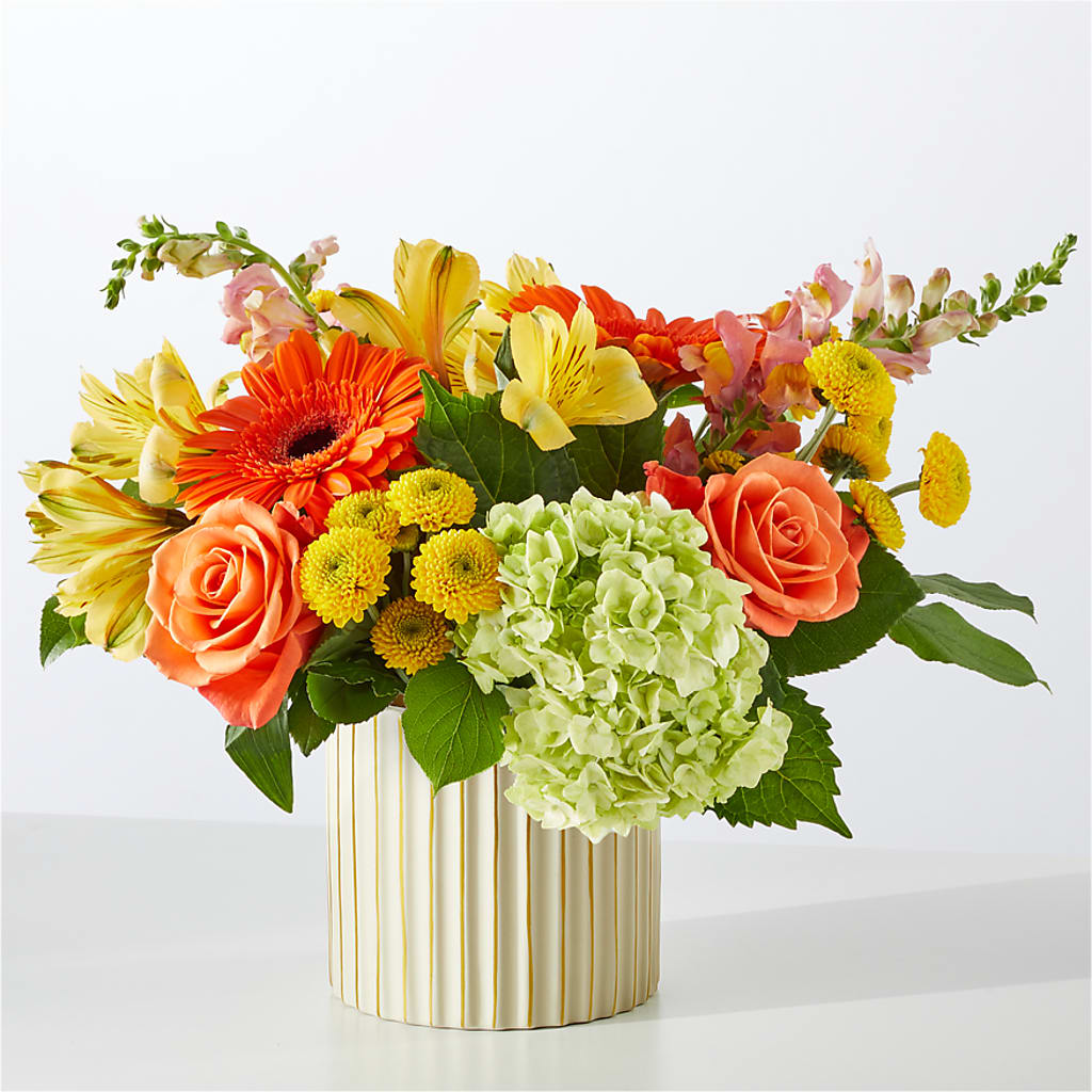 Autumn Sunshine Bouquet with Ivory Vase –  Nextdayflowers.net, Tontitown AR