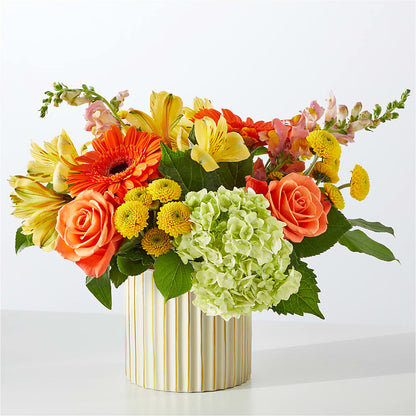Autumn Sunshine Bouquet with Ivory Vase –  Nextdayflowers.net, Tontitown AR
