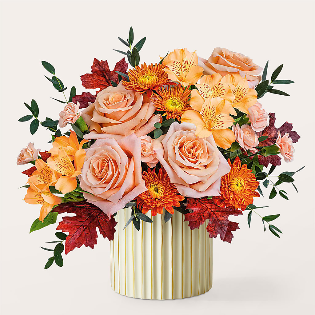 Spiced Latte Bouquet with Ivory Vase –  Nextdayflowers.net, Tontitown AR