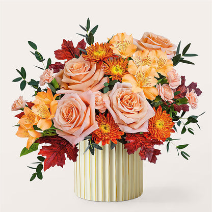 Spiced Latte Bouquet with Ivory Vase –  Nextdayflowers.net, Tontitown AR