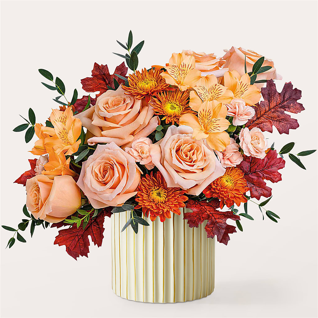 Spiced Latte Bouquet with Ivory Vase –  Nextdayflowers.net, Tontitown AR