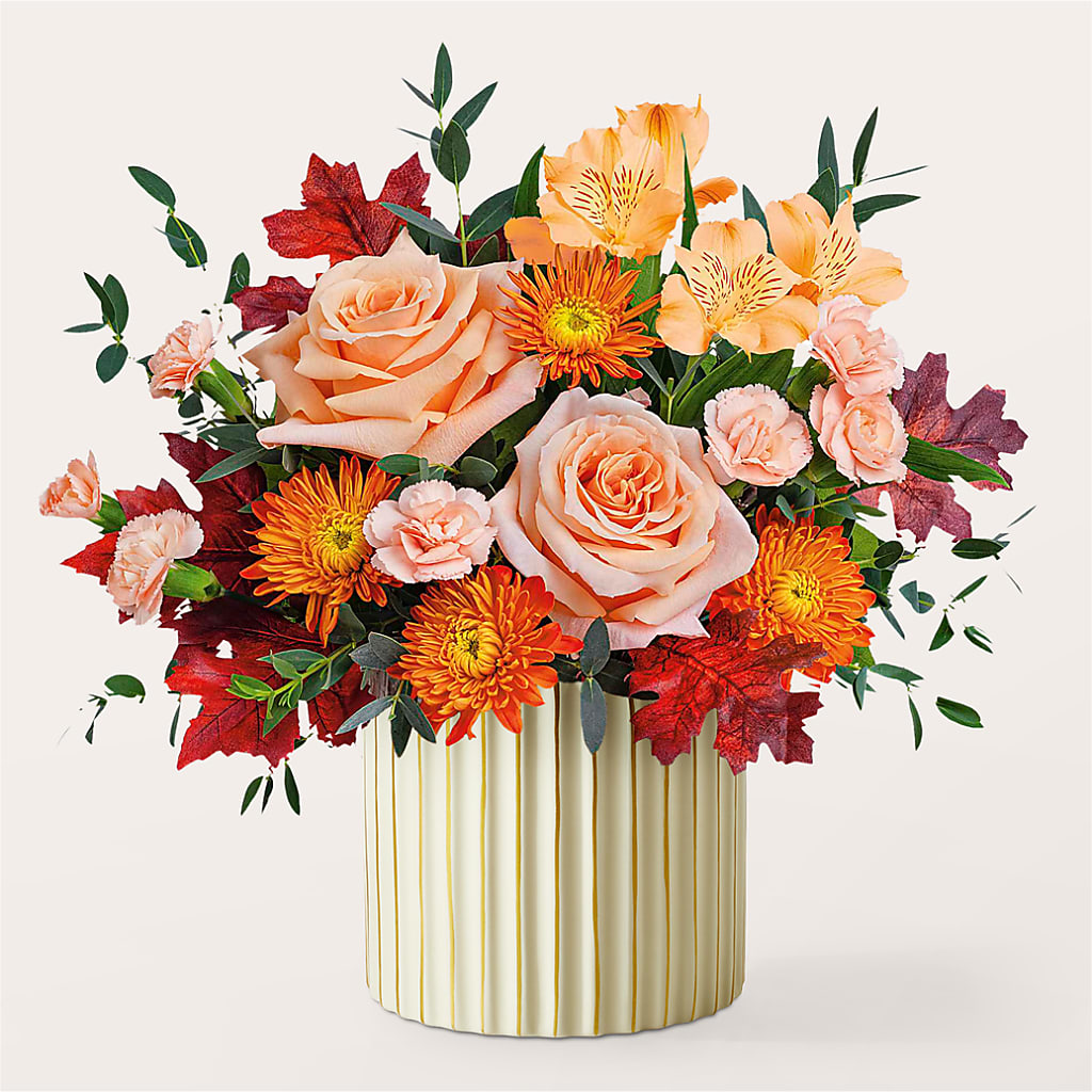 Spiced Latte Bouquet with Ivory Vase –  Nextdayflowers.net, Tontitown AR
