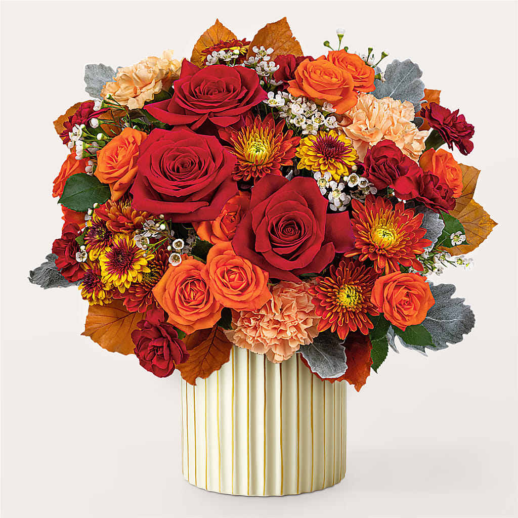 Merlot Bouquet with Ivory Vase –  Nextdayflowers.net, Tontitown AR
