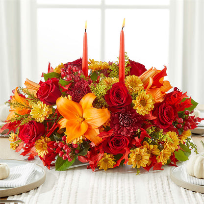 Autumn's Embrace Centerpiece –  Nextdayflowers.net, Tontitown AR
