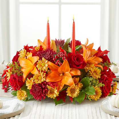 Autumn's Embrace Centerpiece –  Nextdayflowers.net, Tontitown AR