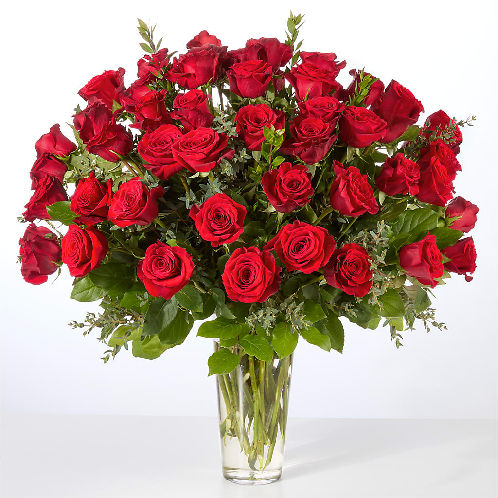 Forever Yours Fifty Stem Red Rose Bouquet –  Nextdayflowers.net, Tontitown AR